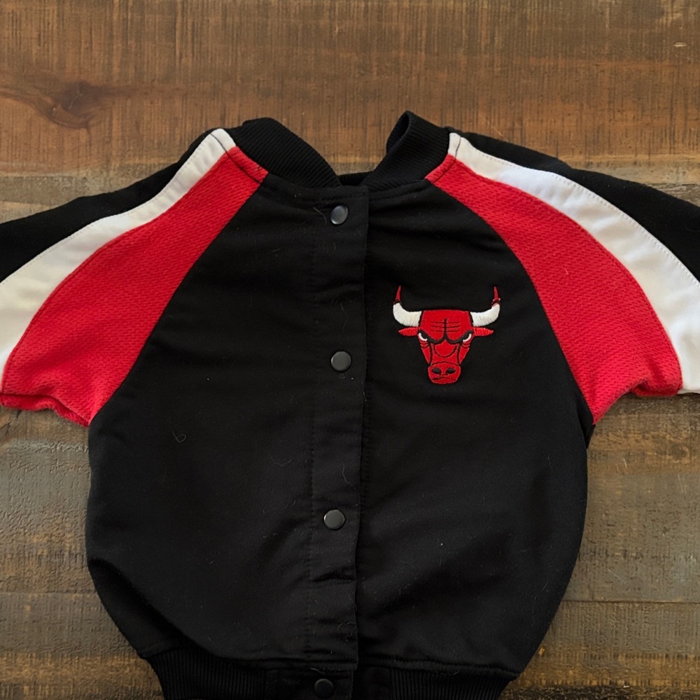 NBA Black and Red Bulls Jacket